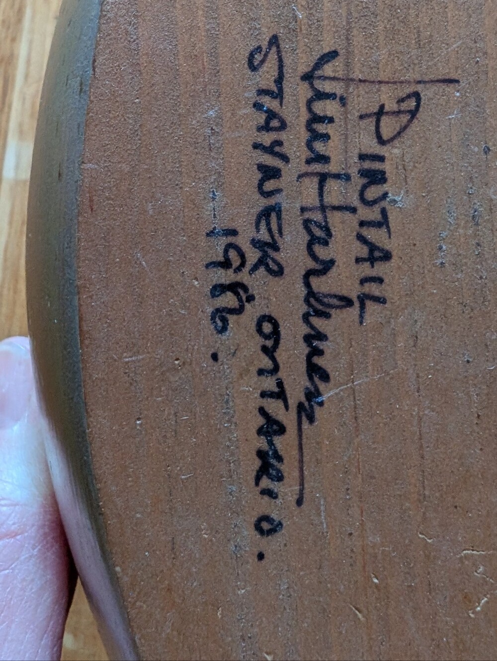 Jim Harkness Signed Duck Sculpture/Decoy - Picture 5 of 6